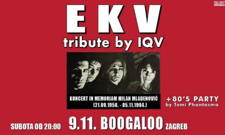 Koncert EKV Tribute benda IQV u Boogaloo povodom 30 godina Milanove smrti